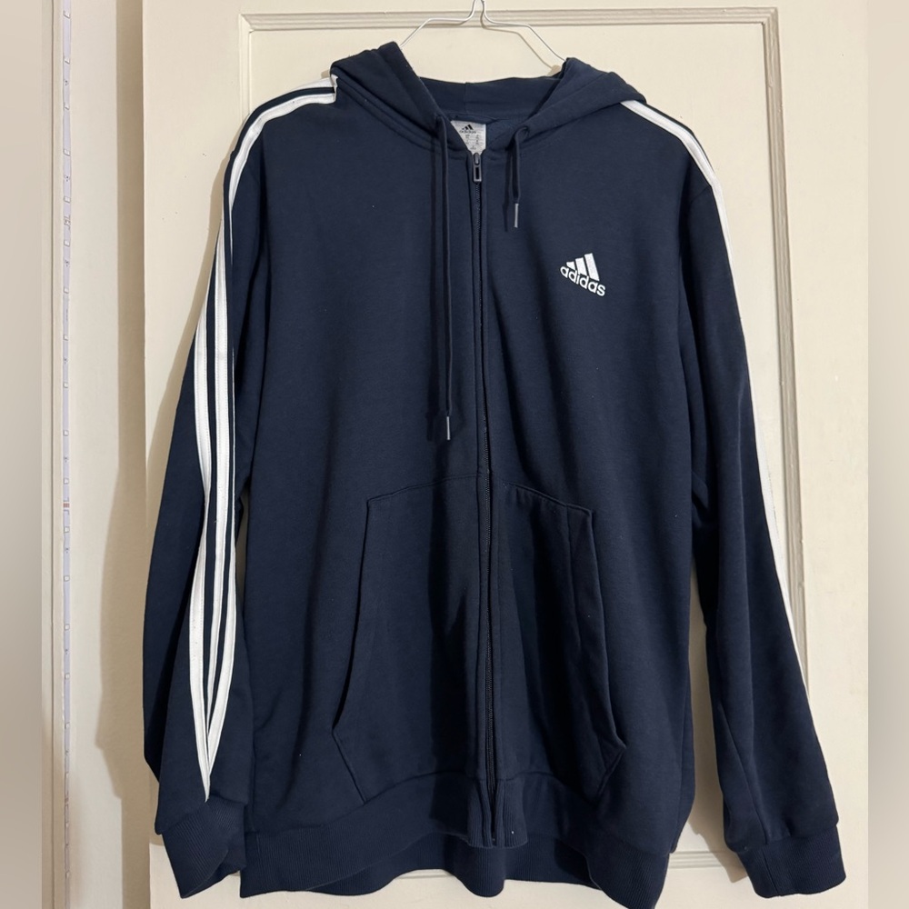 Adidas Black Full-Zip Hoodie